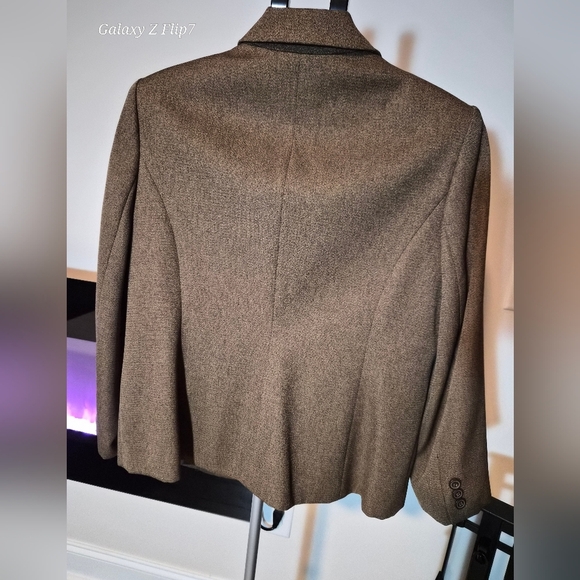 Karen Scott Petite Professional Blazer - Brown - Size 16P - Picture 8 of 8